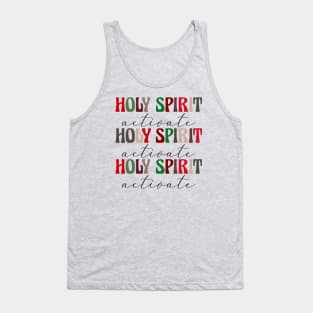 Holy Spirit Activate Christmas Tank Top